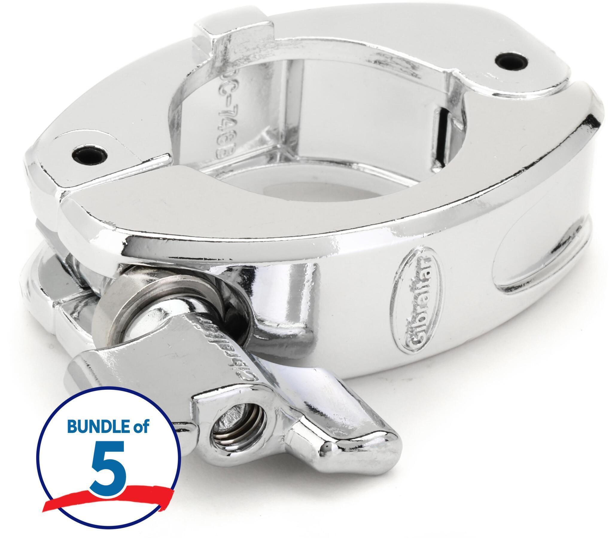 Gibraltar SC-GCHML Chrome Series Hinged Memory Lock with Wingnut
