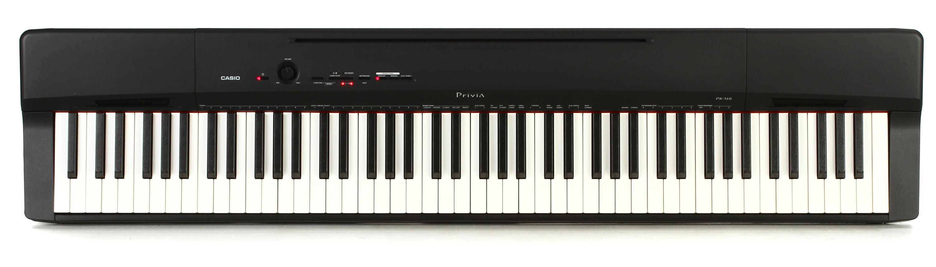 Casio Privia PX-160 Digital Piano & Stand Bundle - Black | Sweetwater