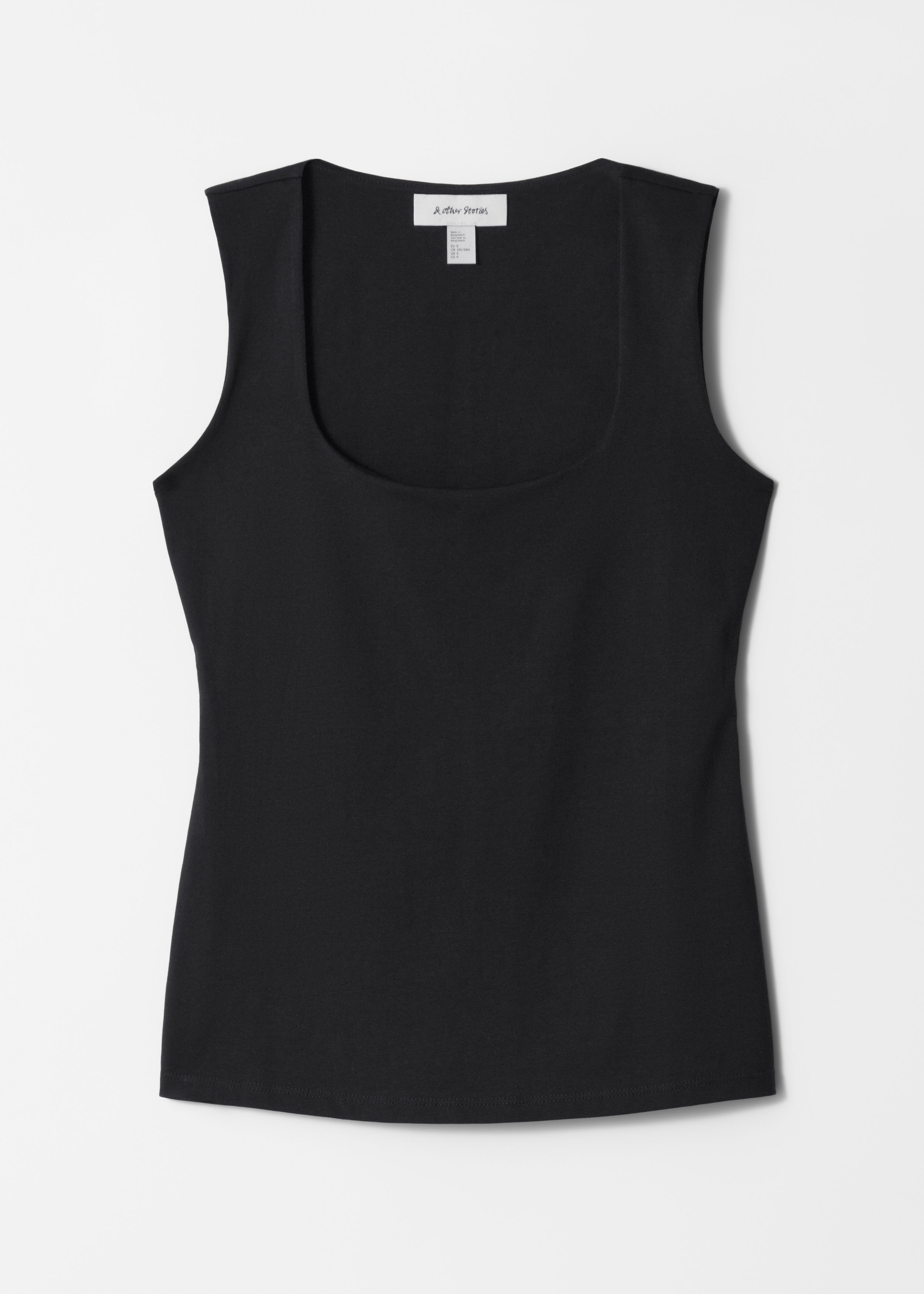 Square-Neck Tank Top - Black - & Other Stories US