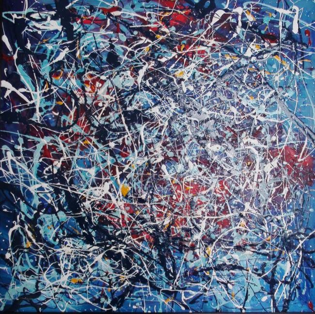 田渕眞兒 油絵 抽象画 抽象画シリーズ No.20- 田渕眞兒 油絵 抽象画