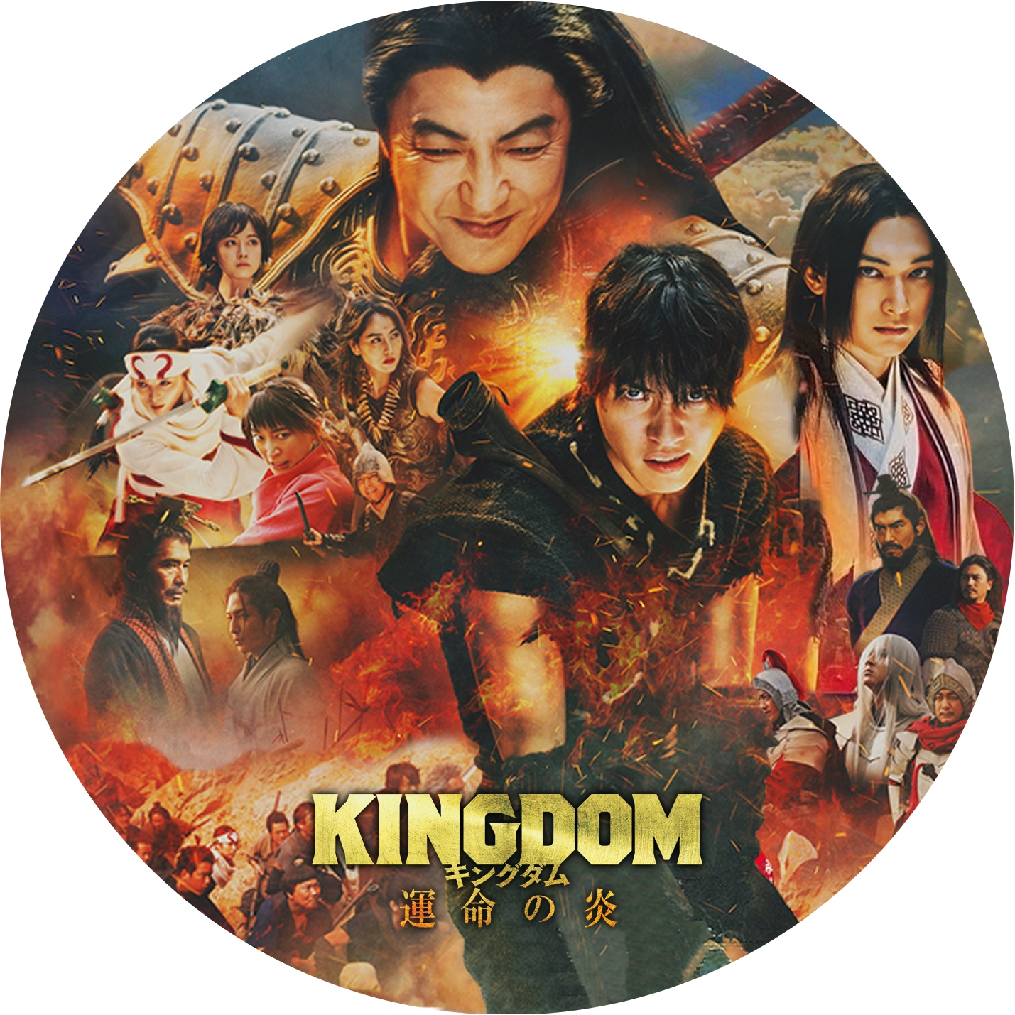 実写版 ” キングダム 運命の炎 ” の DVDラベルです | meechanmama(みー