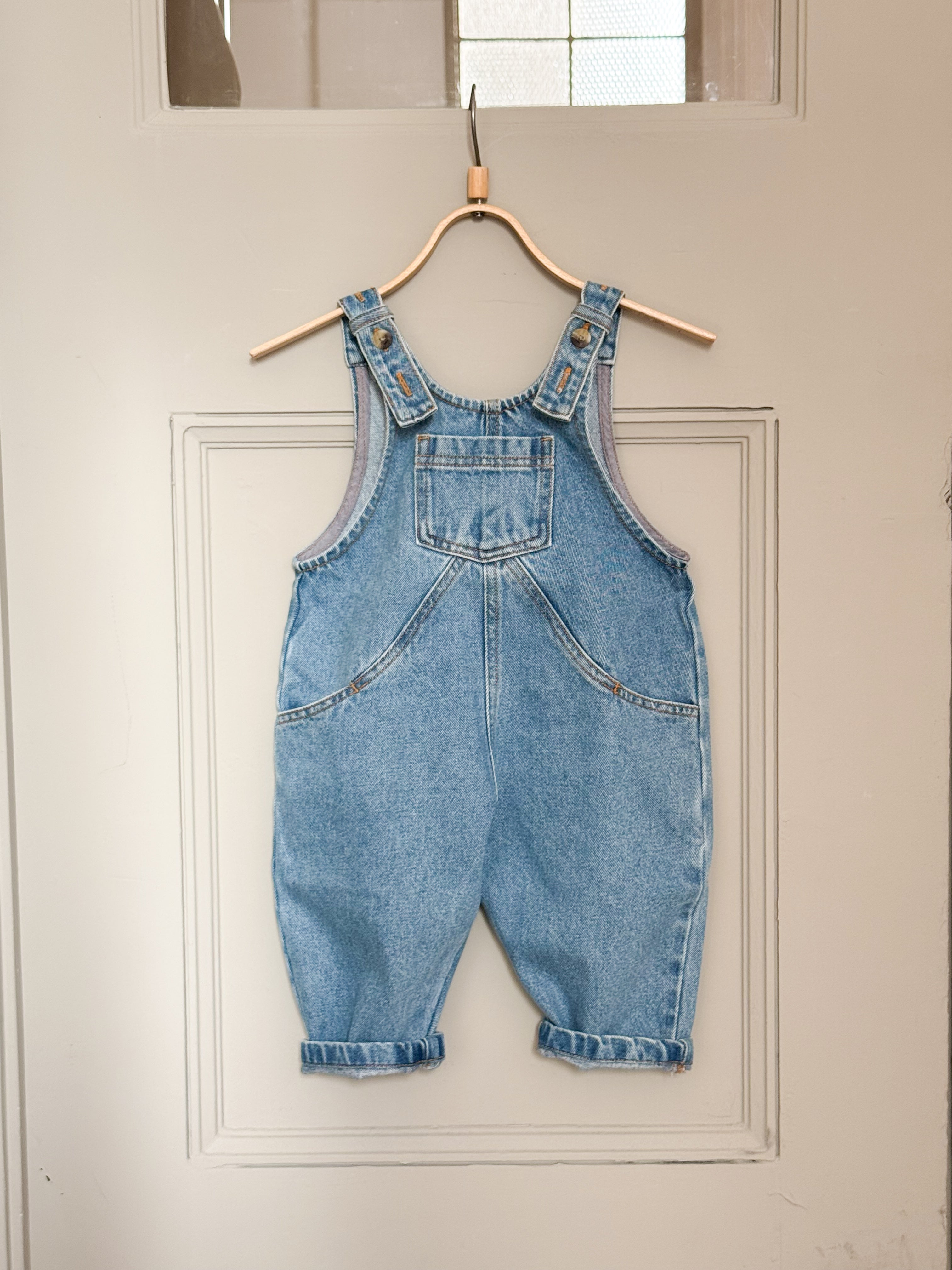 The Simple Folk〛 The Oversized Denim Dungaree – Melty Colors