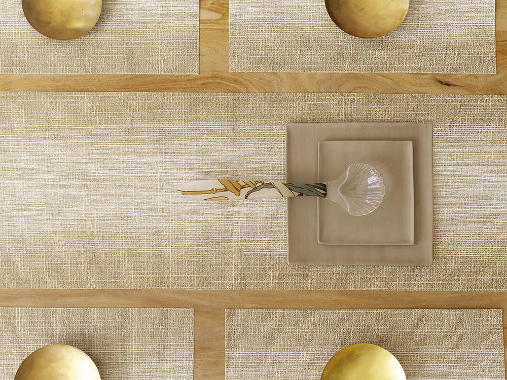 チルウィッチ テーブルランナーゴールドの絣のグラデーション