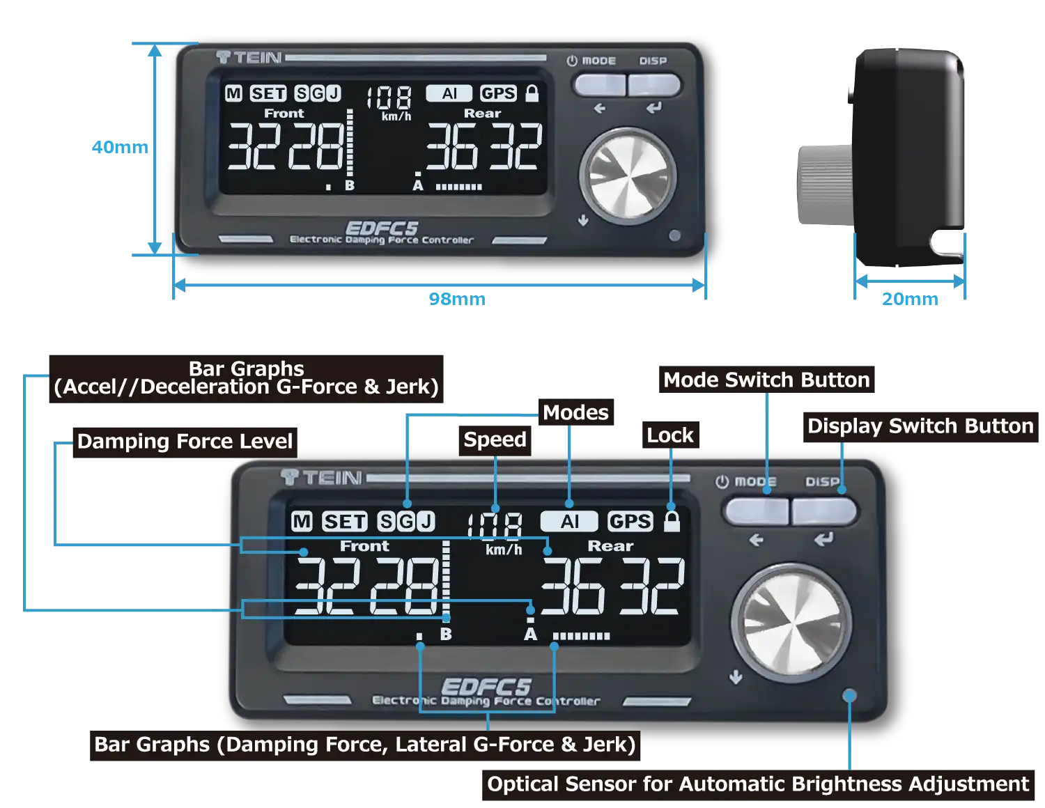 テイン EDFC5 コントローラーキット – MK MOTORSPORTS