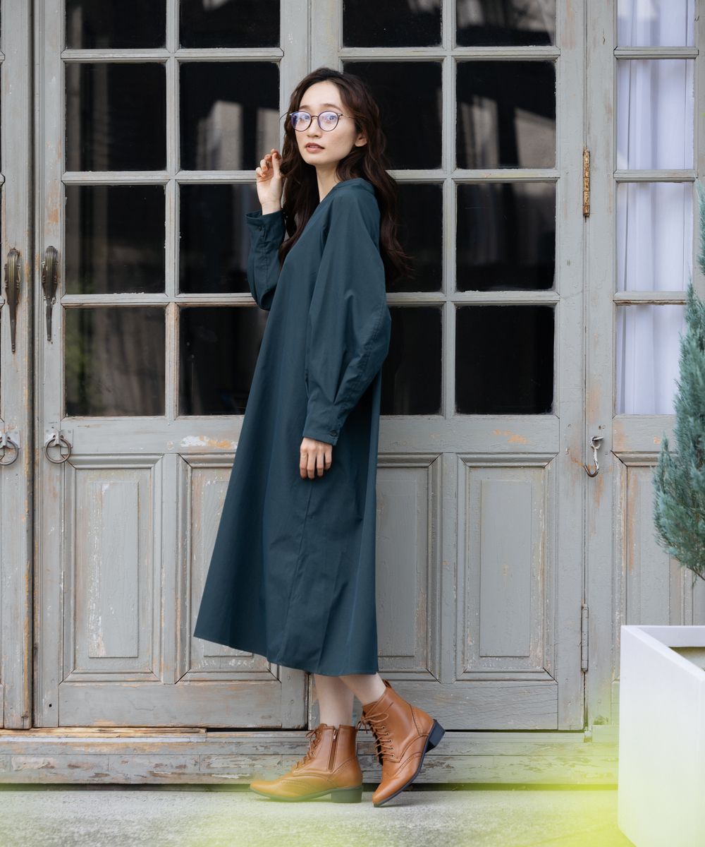 大きいサイズ レディース ワンピース Vネック 長袖｜sabstreet my