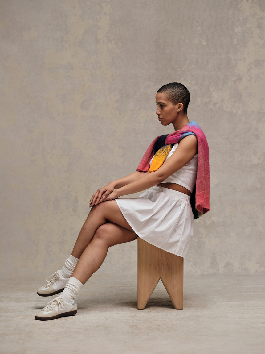 Ruby Cardigan Bone LE | Colorful Mohair Cardigan Sweater – Mifland