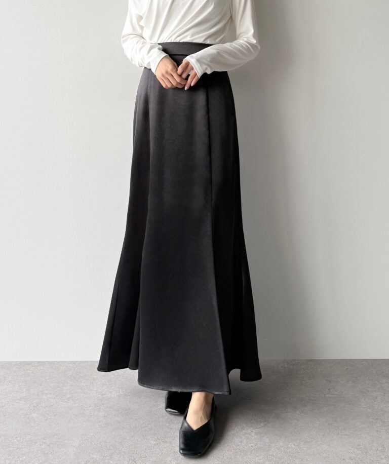 004】サテンフレアマーメイドスカート | mipiarl(ミピアール)｜公式