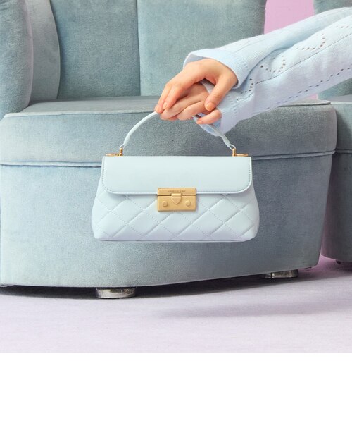 Alva アルヴァ キルトチェーンストラップトップハンドルバッグ