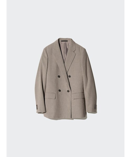 ダブルジャケット/チェック｜ユニクロの通販｜&mall（アンドモール