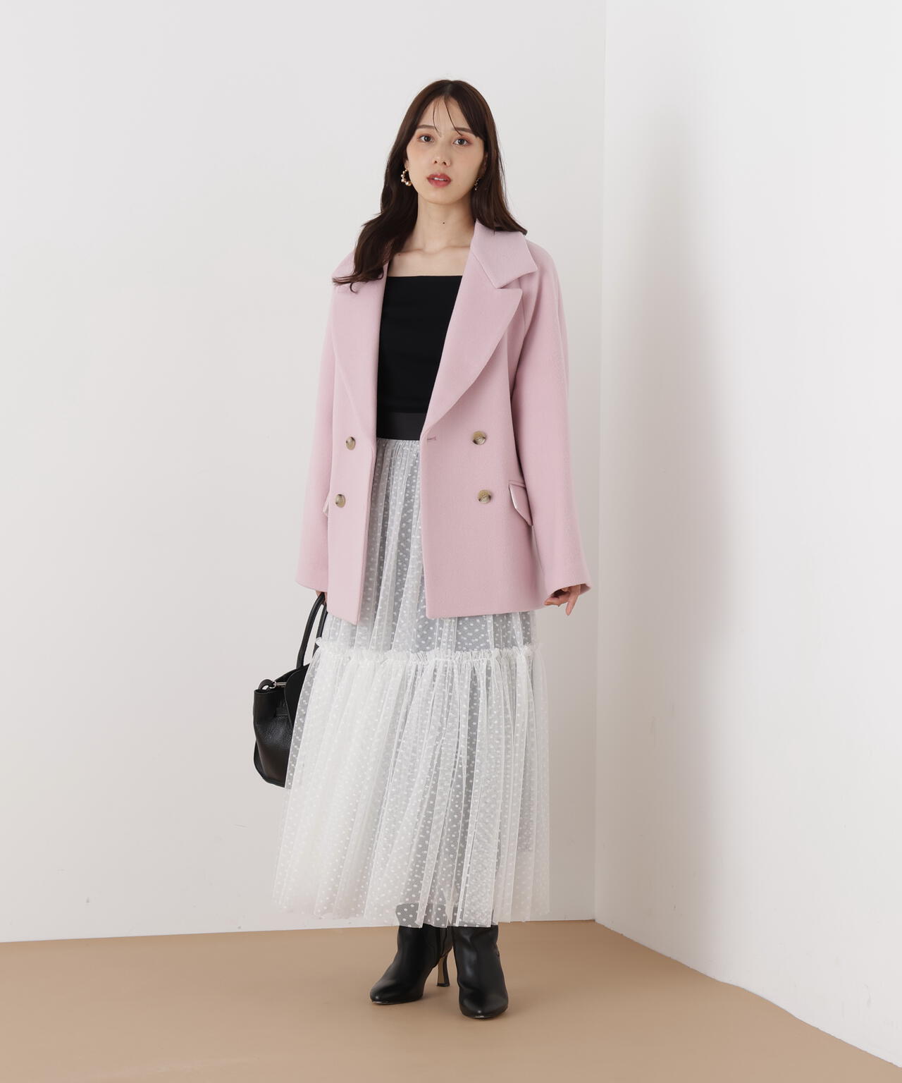 ダブルブレストショートコート | PINKY&DIANNE（ピンキー&ダイアン