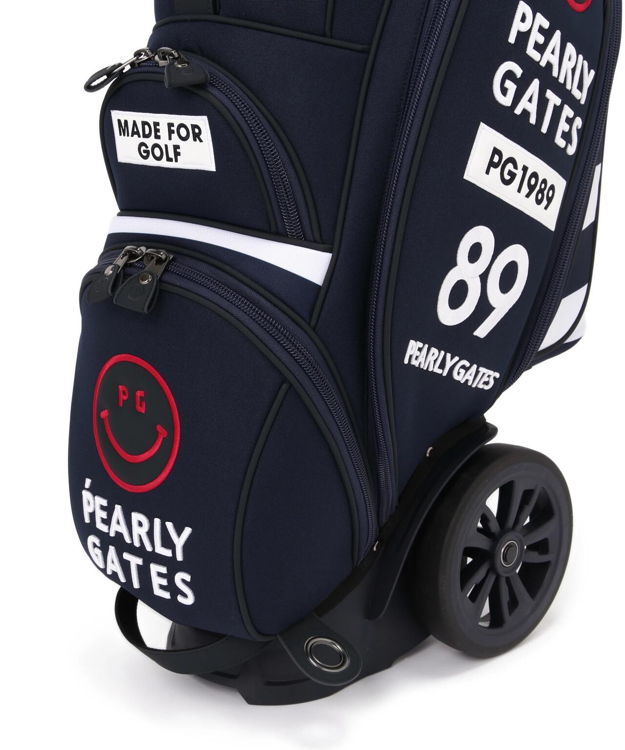 キャスター付きボーダー柄キャディバッグ (46インチ対応)(9型) (UNISEX