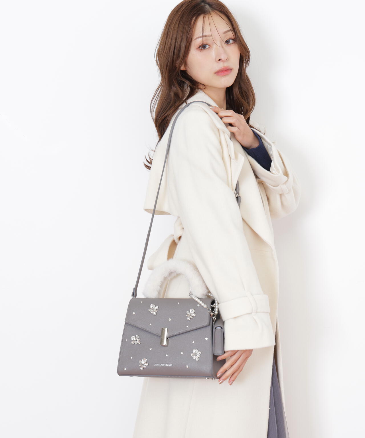 ランダムビジューファーハンドルバッグ | JILL by JILL STUART（ジル