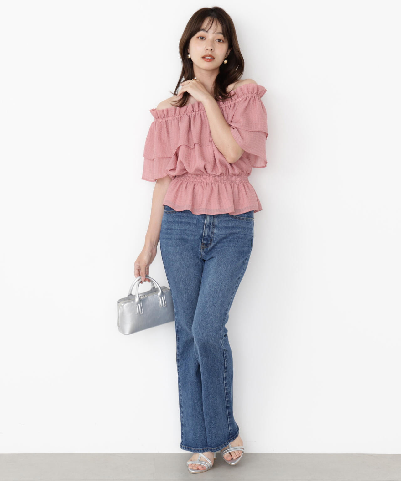 ウォッシャブル＞2wayギャザーペプラムブラウス | PROPORTION BODY