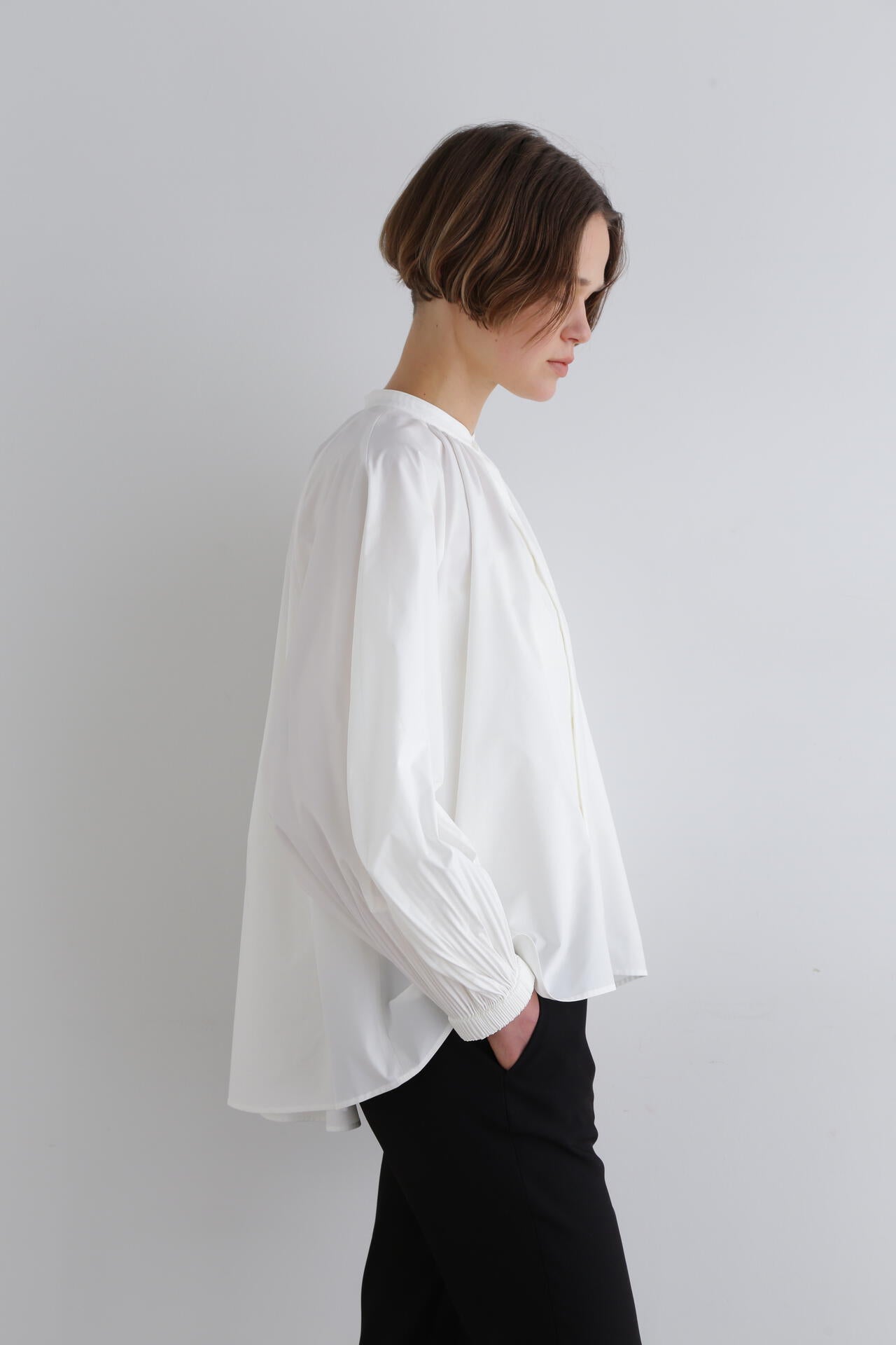 SOLOTEXブロードノーカラーシャツ | LE PHIL（ル フィル） ｜【公式