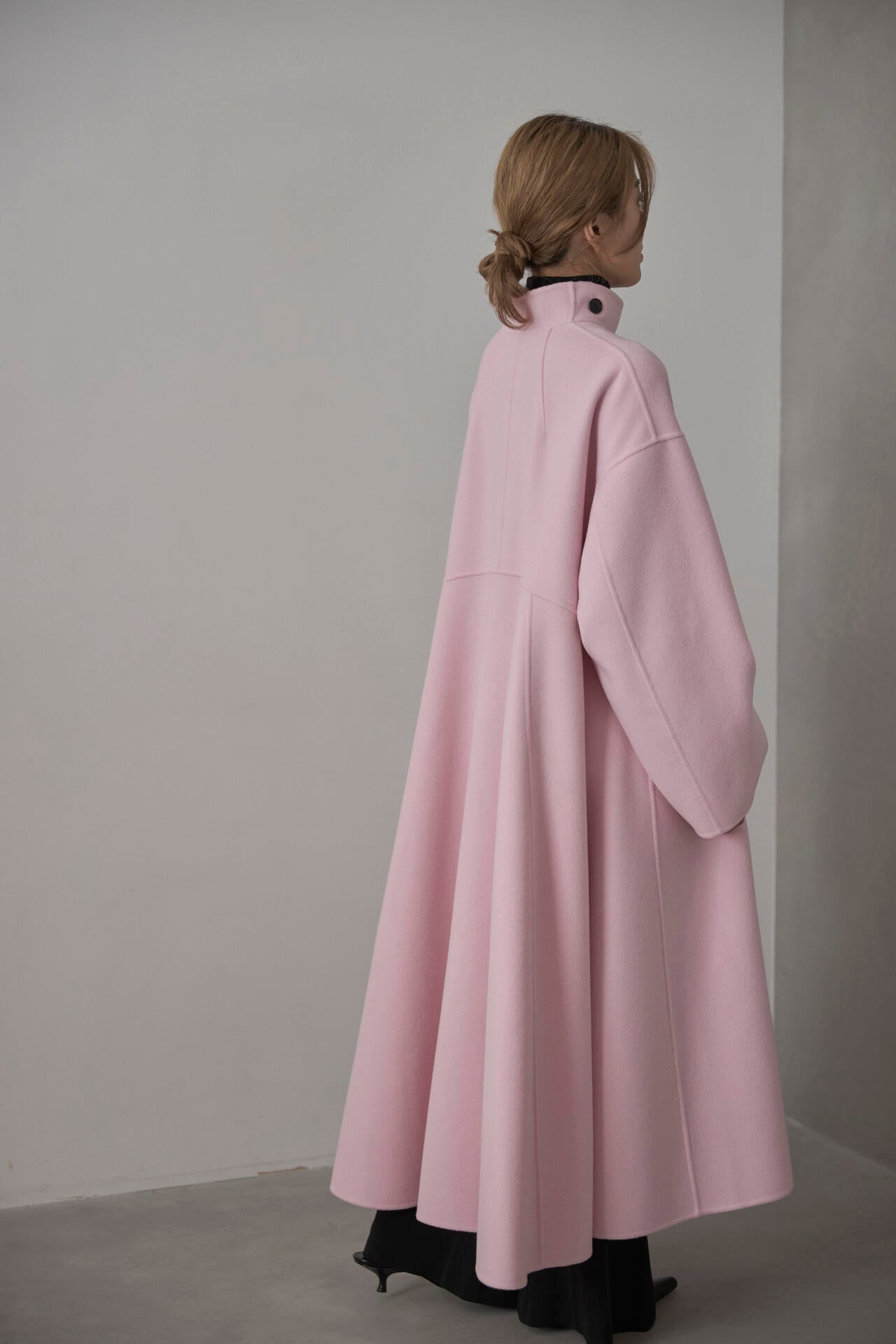 ソフトウールリバースタンドカラーコート | LE PHIL（ル フィル