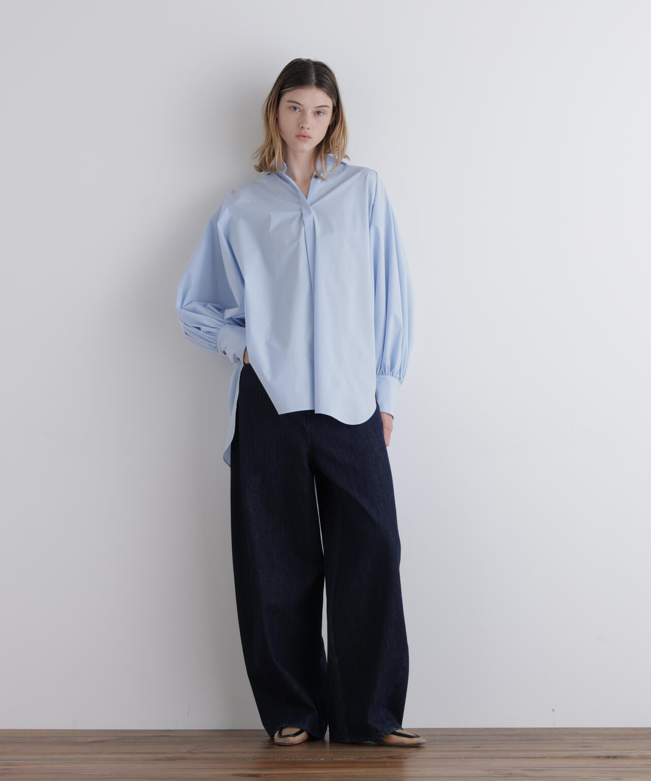 SOLOTEXブロードバックギャザーブラウス | LE PHIL（ル フィル