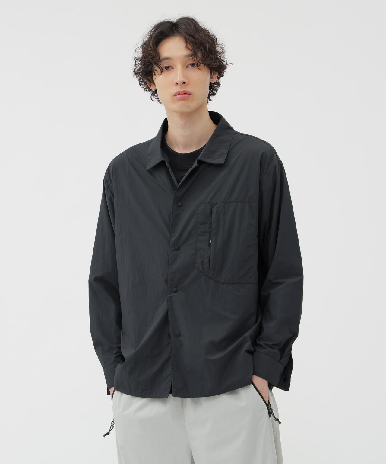 RECYCLE NYLON LIGHT POPLIN SHIRT | MARGARET HOWELL（マーガレット