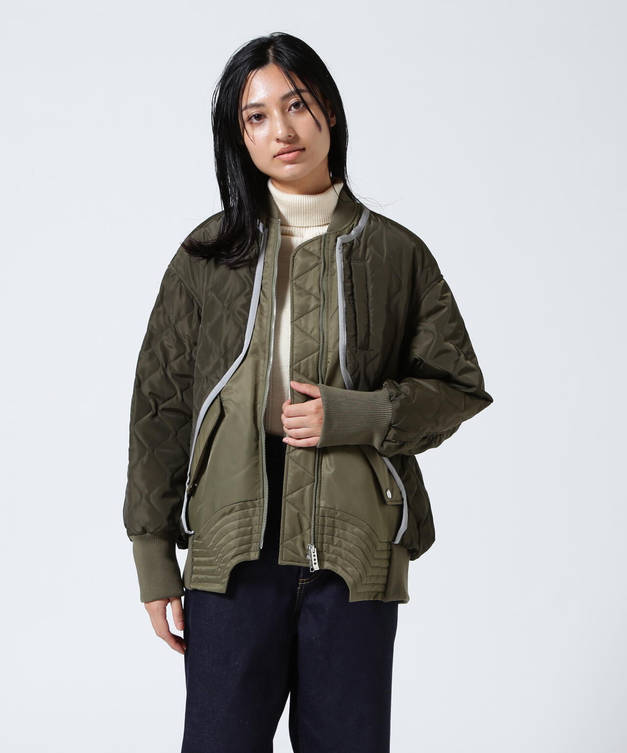 UN3D./アンスリード/QUILTING DOCKING MA-1/キルティングドッキングMA