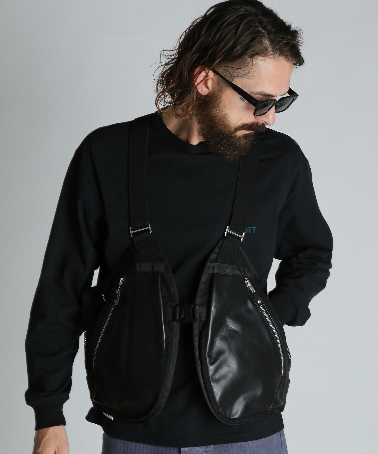 LEATHER LUGGAGE VEST/レザーラゲッジ ベスト | Schott（ショット