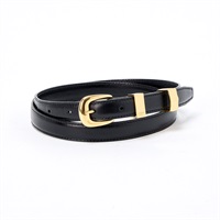 CELINE ベルト 85 U-NE-0251 ブラック ゴールド レザー | MixTHINKS