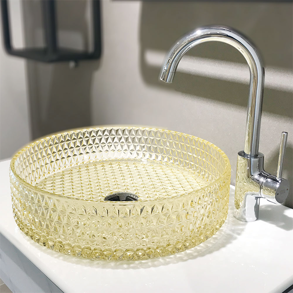 洗面ボウル クリアガラス S-B003｜おしゃれな洗面ボウル(洗面器)通販