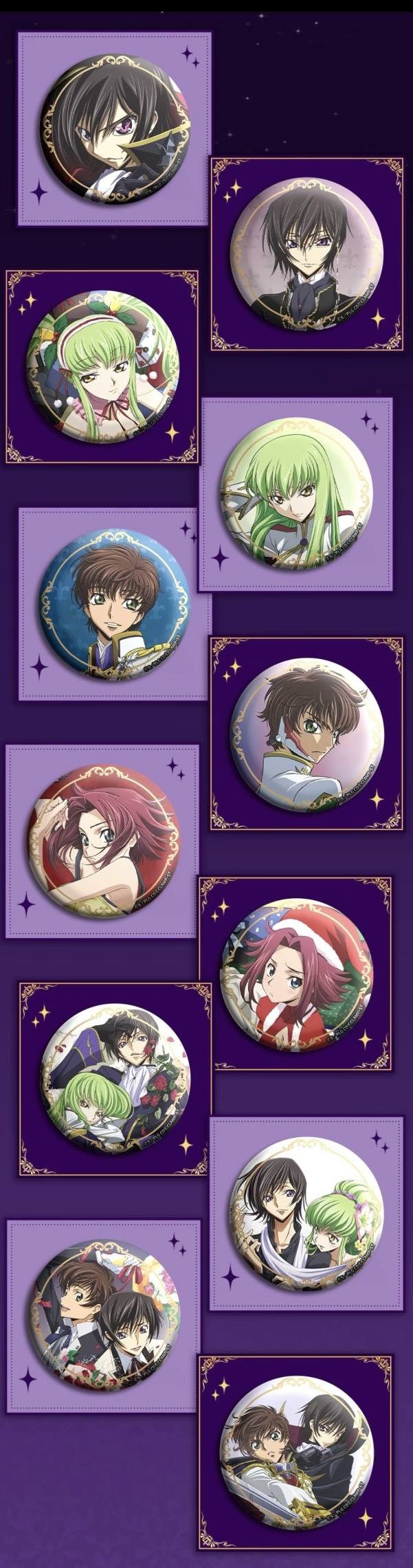 予約】コードギアス 反逆のルルーシュ 中国限定 GuGuGuコラボ 75mm缶