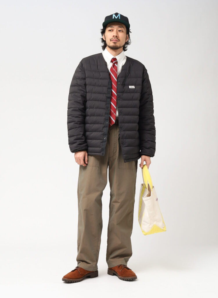 SPRING STYLE SAMPLE】NANGA WHITE LABEL - ダウンカーディガン