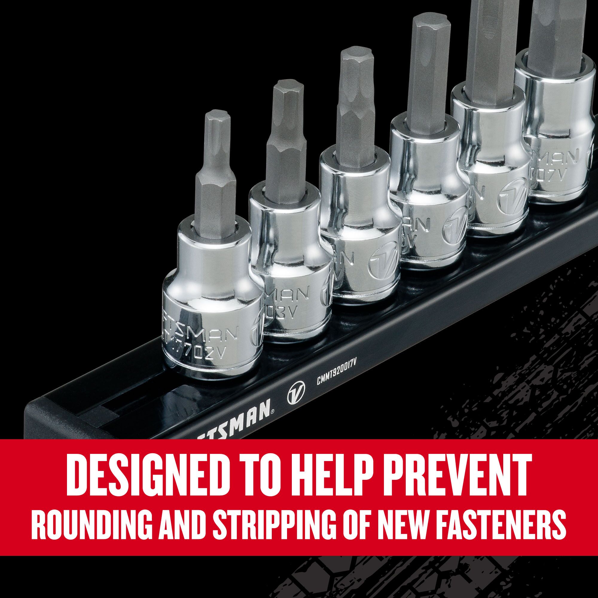 CRAFTSMAN V-Series 6-Piece 3/8-in Drive Set Hex Bit Driver Socket