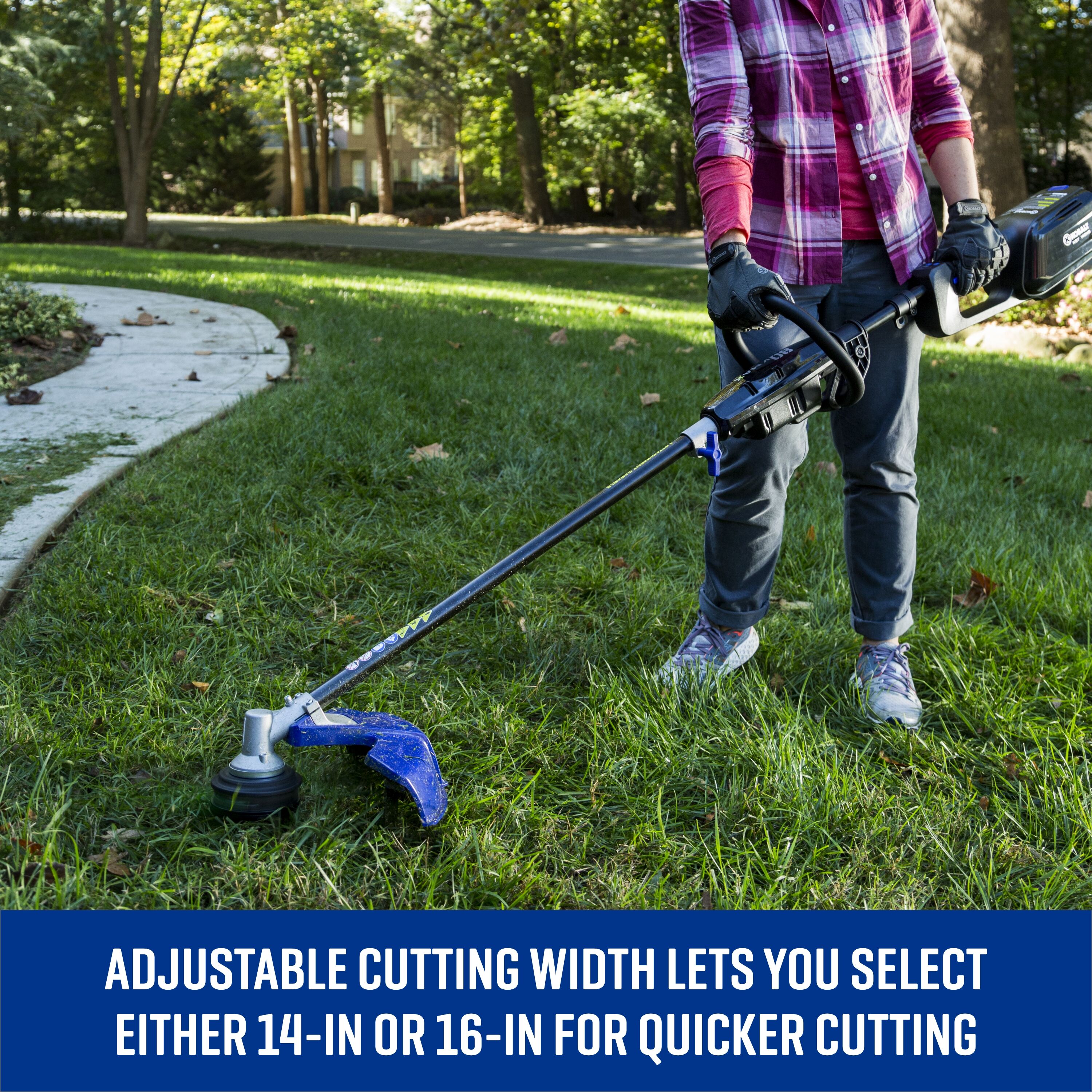 Kobalt 80-volt 16-in Straight Shaft Attachment Capable Battery