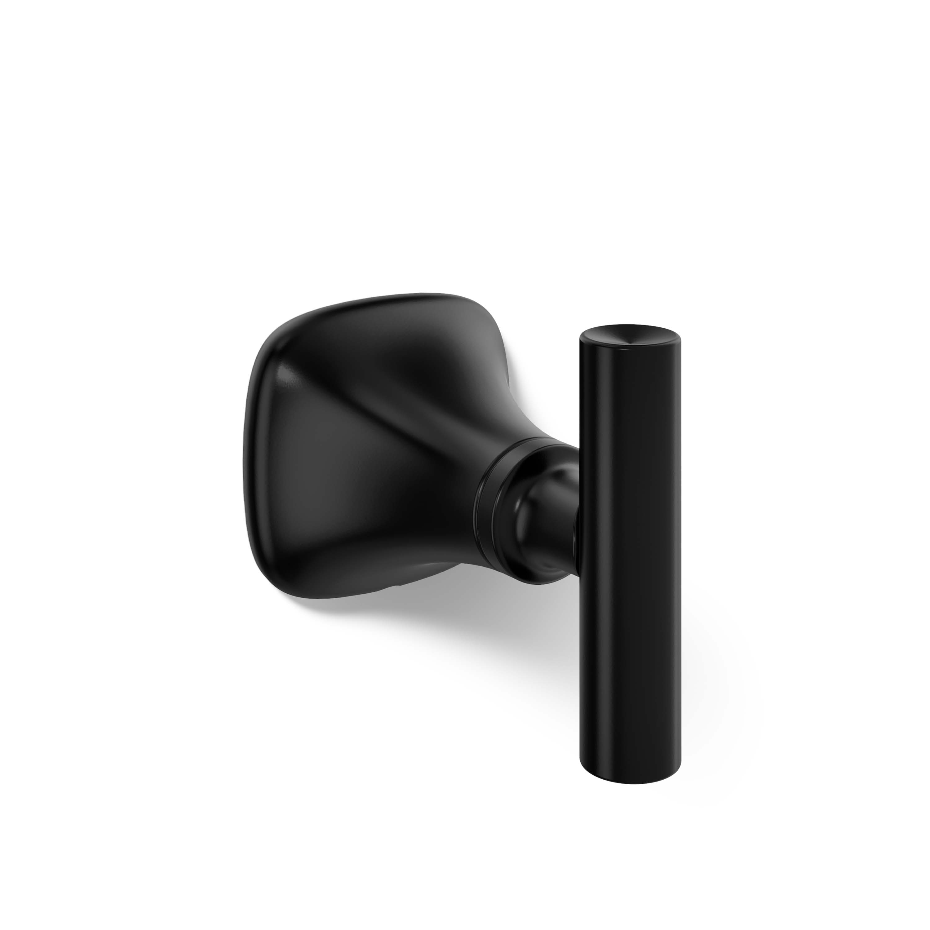 KOHLER Rill Matte Black Single-Hook Wall Mount Towel Hook R28012