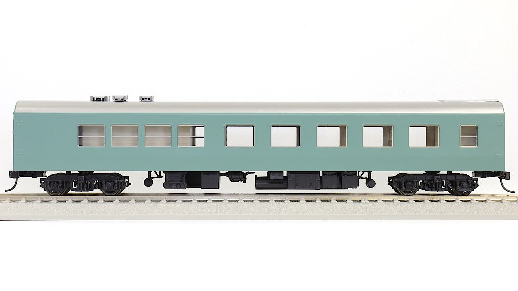 天賞堂 [709] オシ17形 食堂車 青大将 (1:80 16.5mm/HOゲージ 動力なし