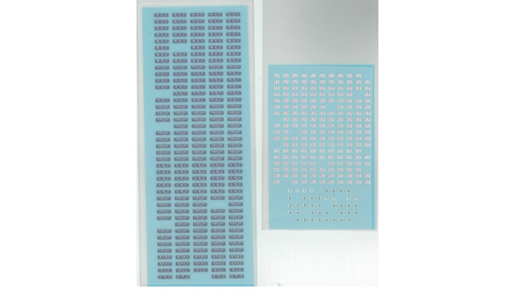 天賞堂 [59032] サボ・号車札シールセット9（北海道 客車急行用） (1