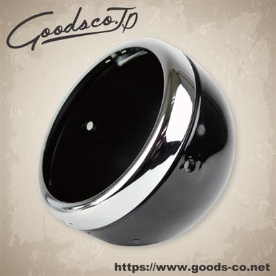 モーターガレージグッズ／ルーカスタイプヘッドライトケース ブラック