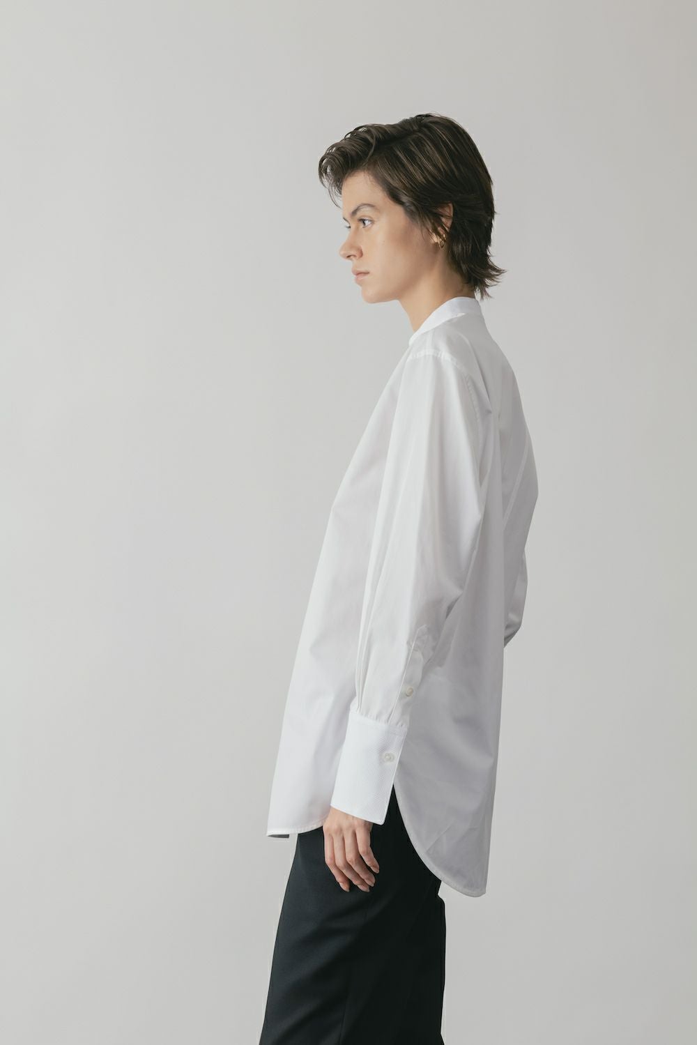 ASYMMETRIC BOSOM SHIRT | CINOH