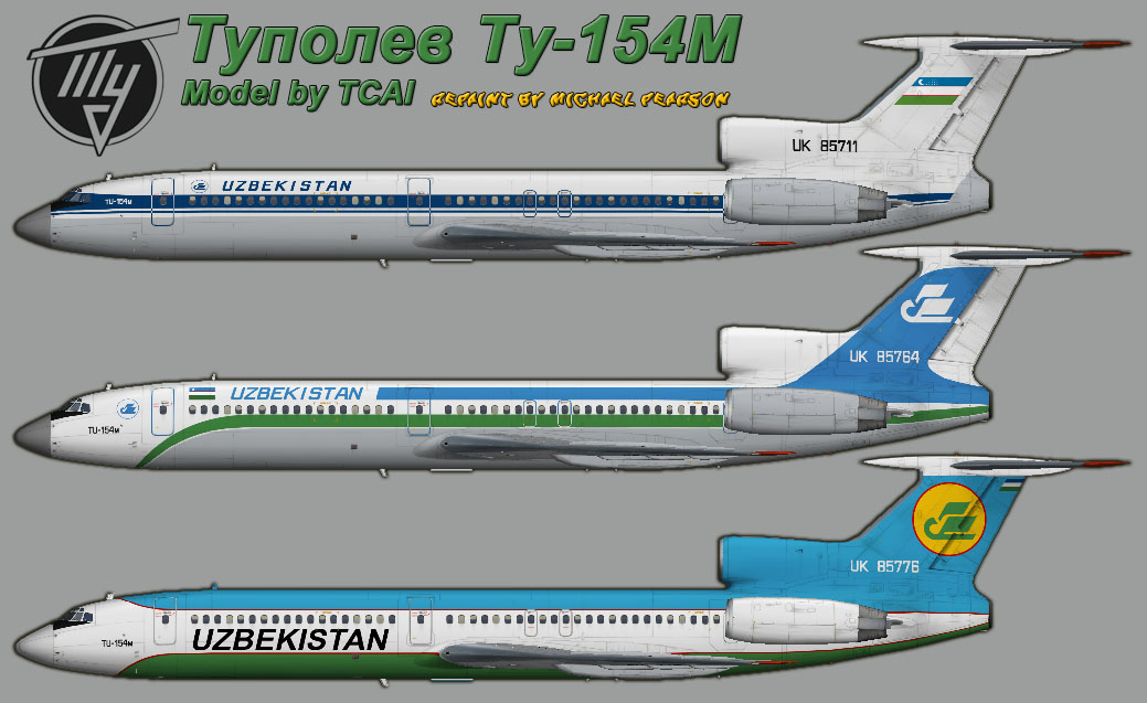 Uzbekistan Airways Tu-154M – Mikey's Retro FS Corner