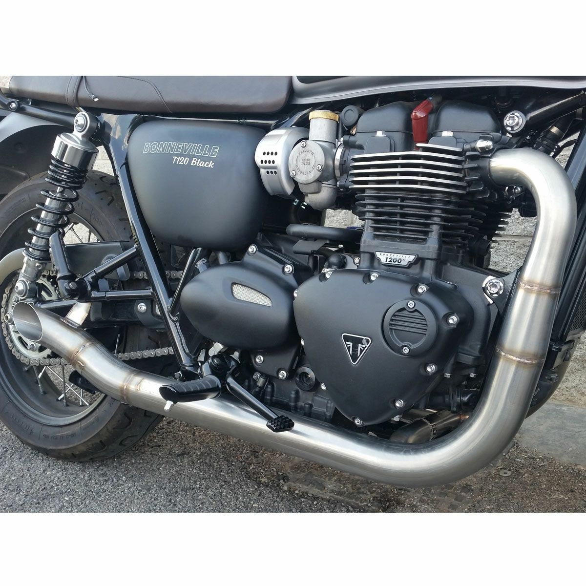 トライアンフ ボンネビルT100/T120 ステンレス 2in2 Hot Rod フル