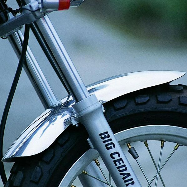 ヤマハ TW200/225 アルミフロントフェンダーショート BIGCEDAR