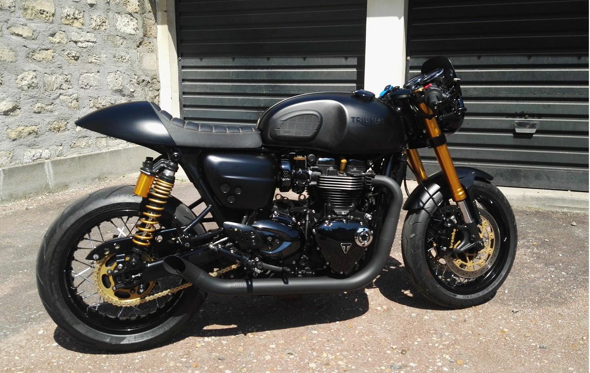 トライアンフ スラクストン1200R/RS ステンレス2in2 Hot Rod フル