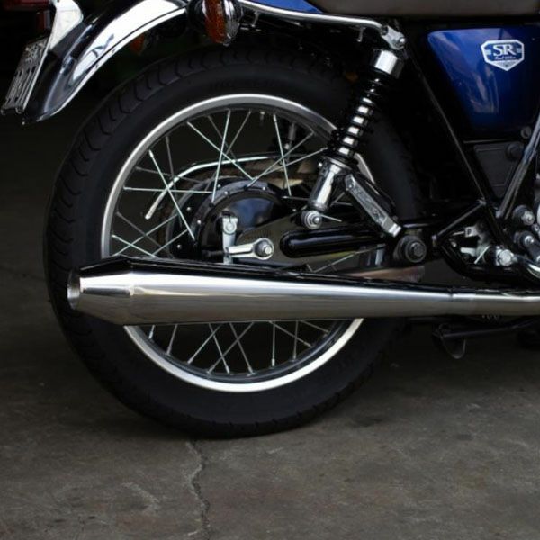 デイトナ スリップオン メガホンタイプ マフラー ヤマハ SR400 キャブ