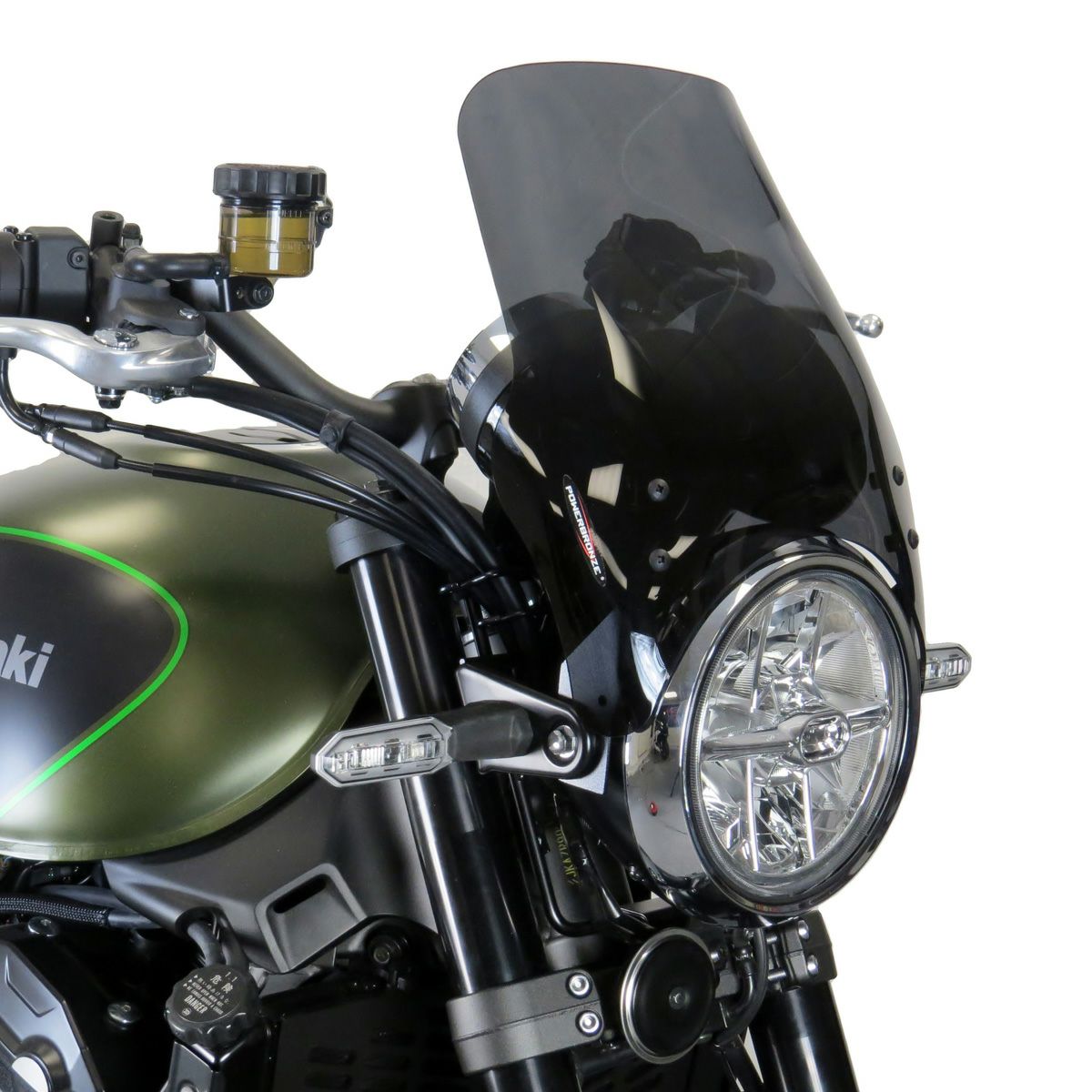 Kawasaki Z900RS ヘッドライトスクリーン(225mm) ダークティント