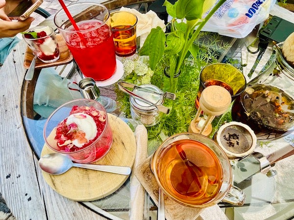 赤坂Bizタワー】ペットOKな花と緑あふれる「ティーハウス」で癒しの