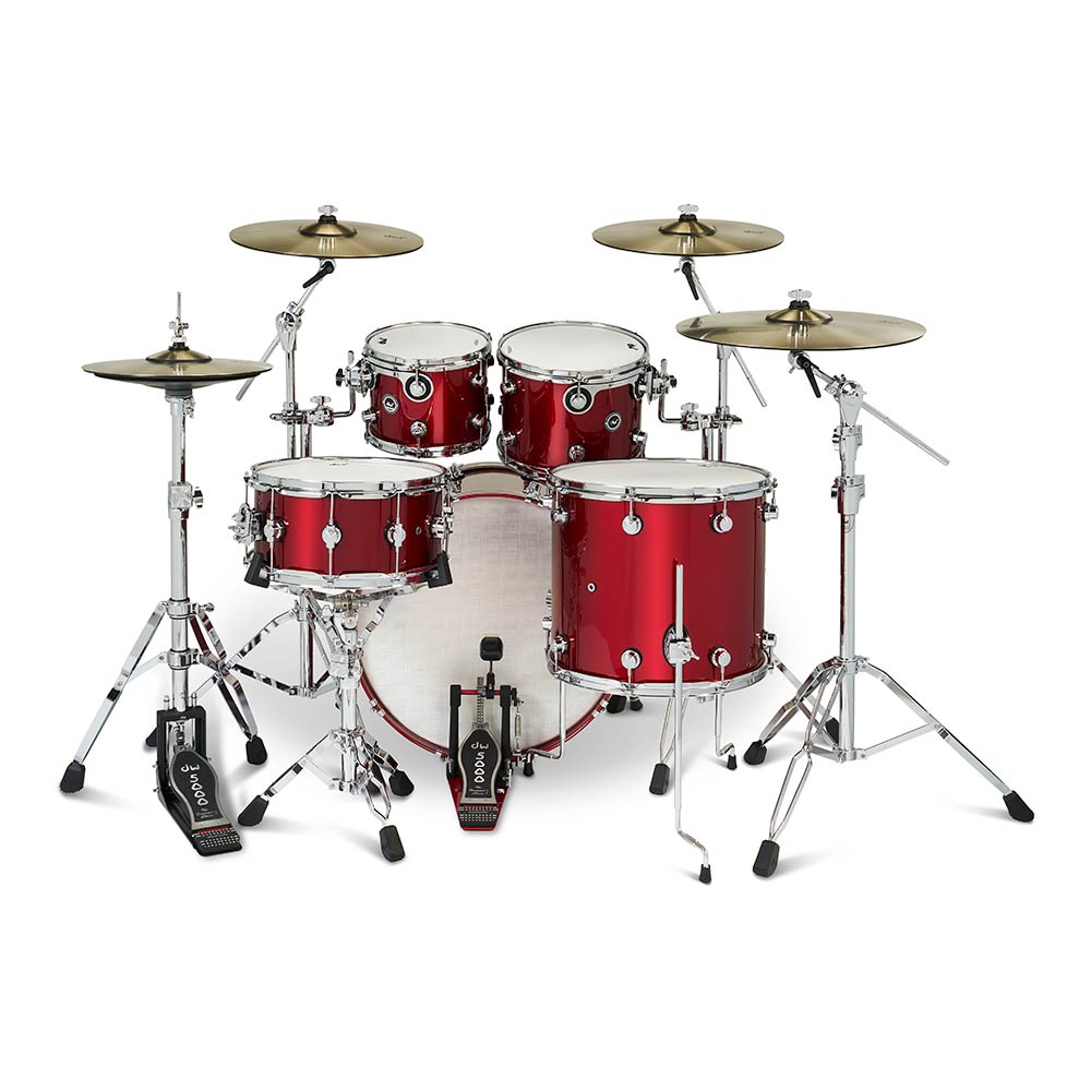 dw DWe 5-Piece Complete Bundle Kit Black Cherry Metallic Lacquer