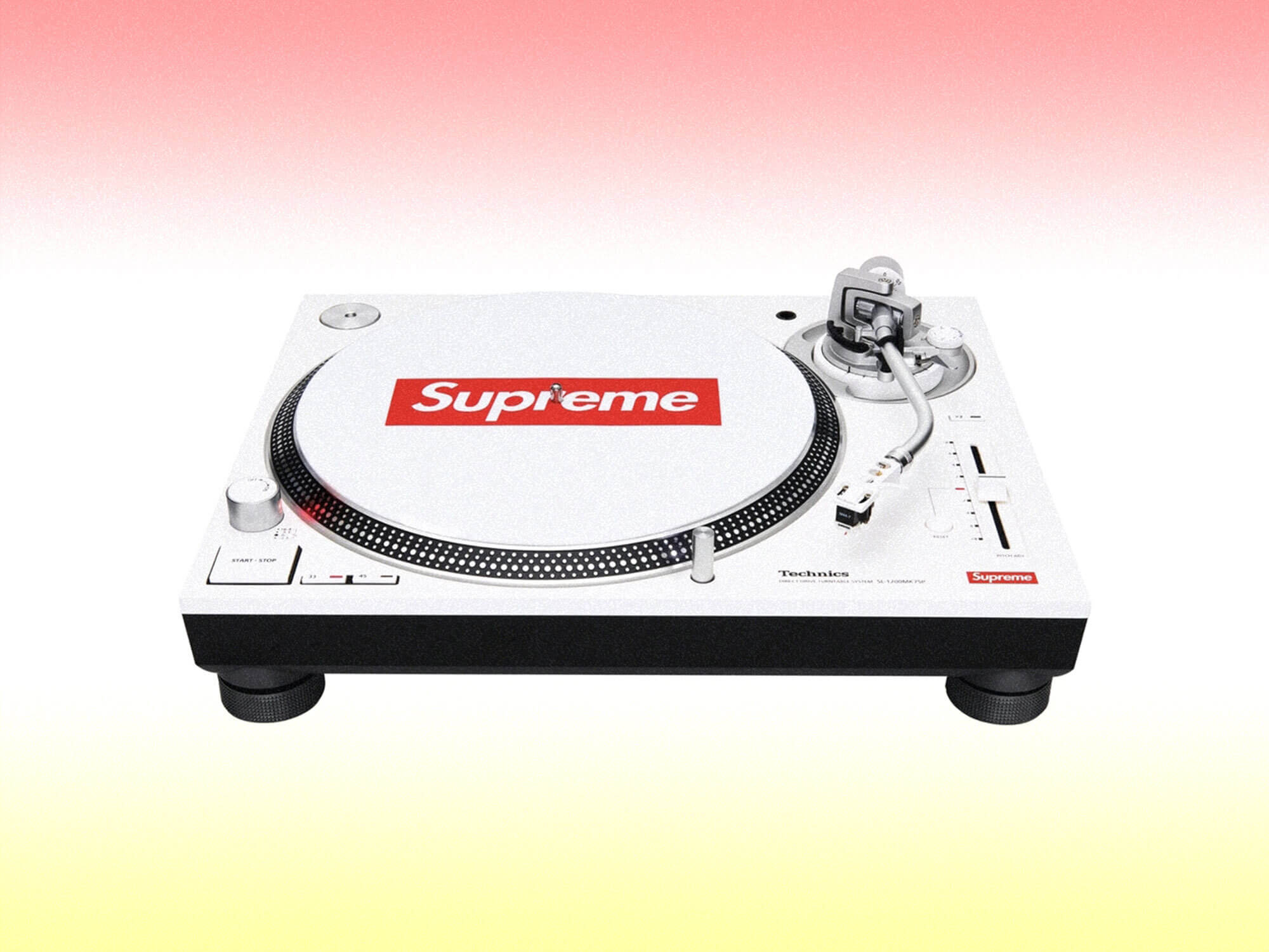 Spin in style with this sweet Supreme x Technics turntable