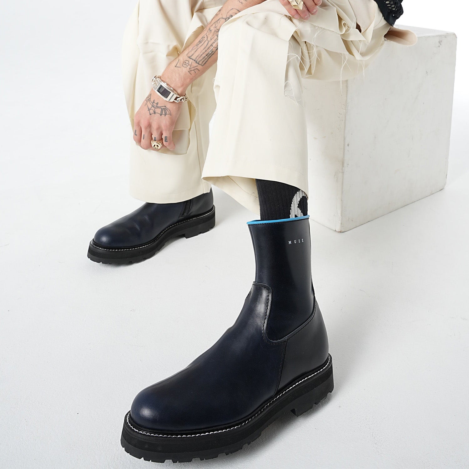 MUZE TURQUOISE LABEL × KIDS LOVE GAITE - SIDE ZIP VIBRAM ARCTIC