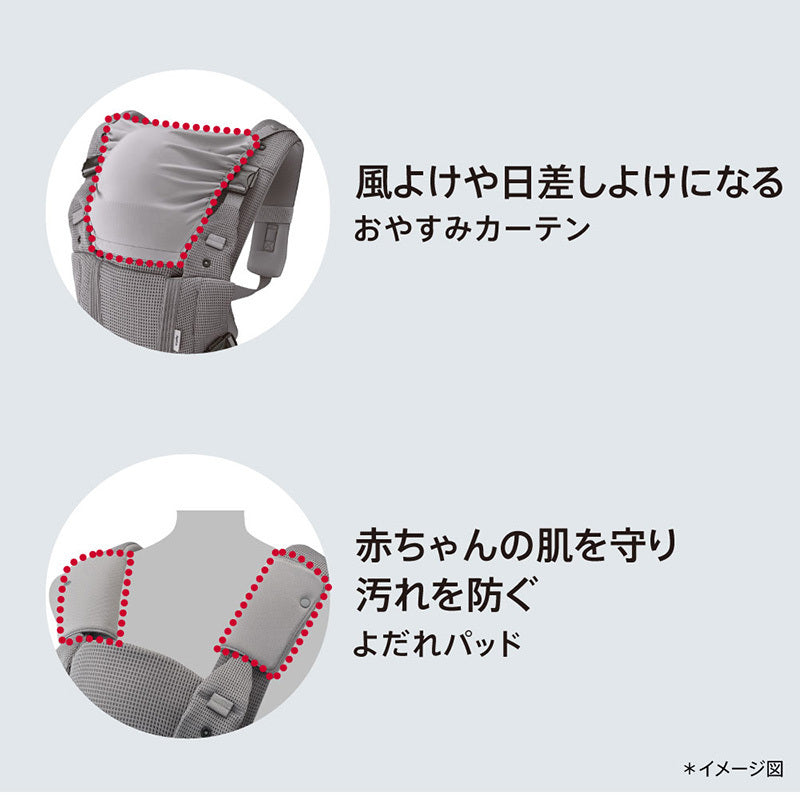 アップリカ ラクリス AB 抱っこ紐 新生児 ベビーキャリア – ナチュラル