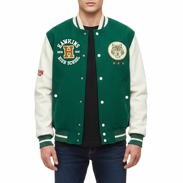 Strenger Things スタジャン コラボ ホーキンススタジャン ダーク