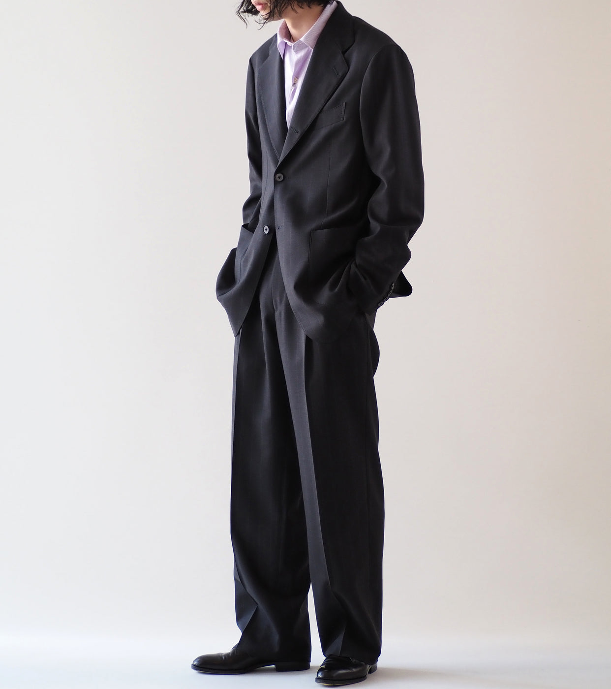 MAATEE＆SONS SET UP TROUSER 2 , Charcoal – Navyblue