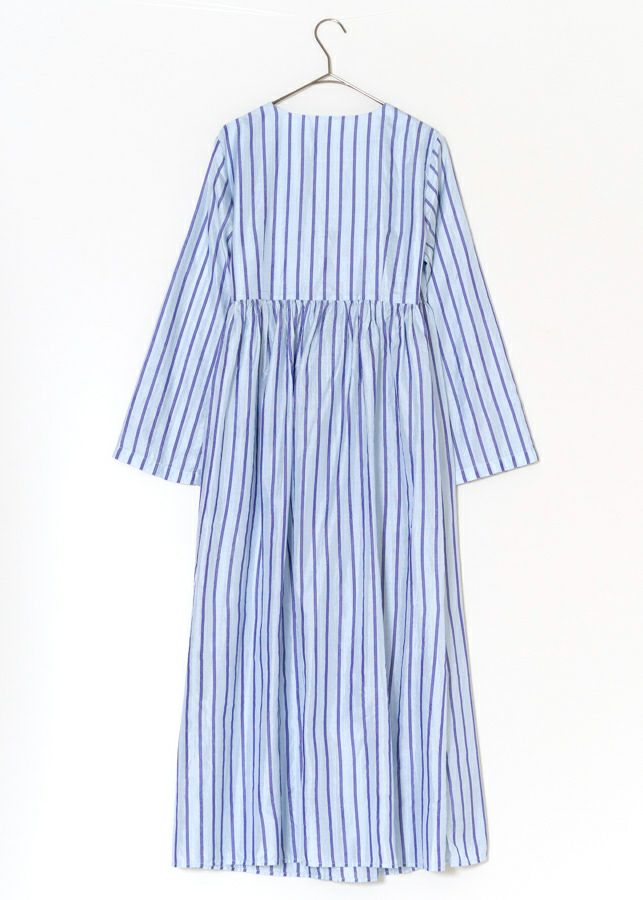 Silk Stripe Crossover Gown | Pasand by ne Quittez pas | パサン