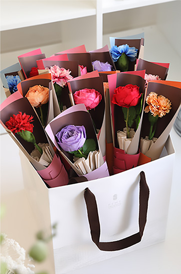 ブーケ ジョワ - プリザーブドフラワー 敬老の日 2025花束 ブーケ 一輪