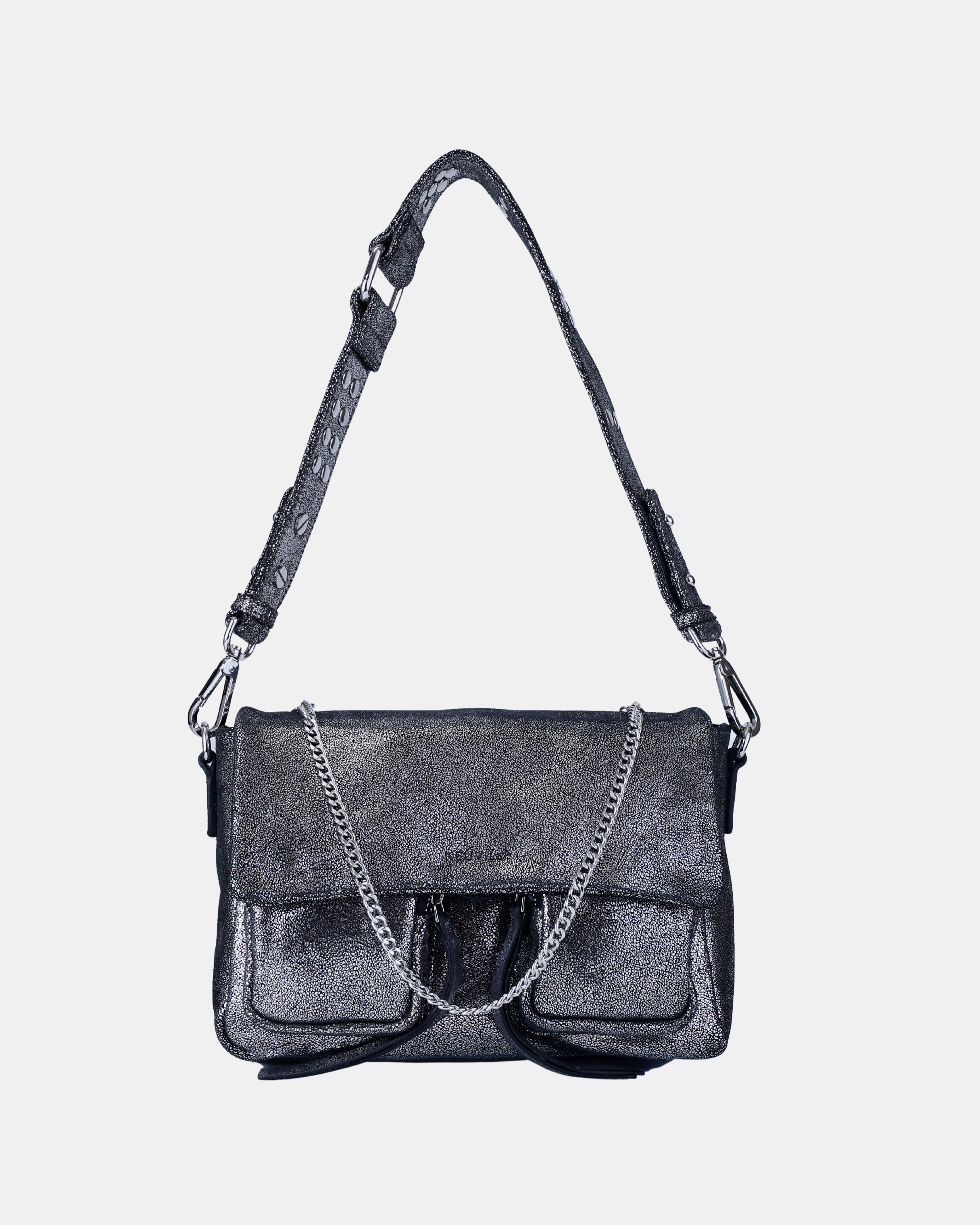 MAXKE SAND ANTHRACITE | Women's Leather Bags| NEUVILLE